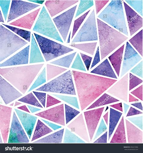 198280 Watercolor Triangle Pattern Images Stock Photos And Vectors