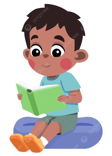 Kid Reading Book On Bean Bag Lazy Couch Anak Membaca Buku Diatas Bantal