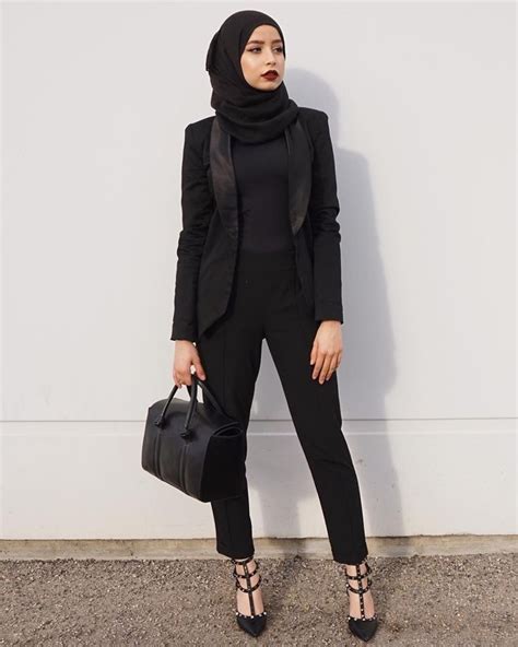 Image Result For Muslim Women London Business Hijab Fashion Black