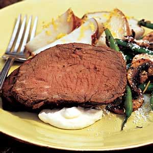 As beef tenderloin is a lean meat destined to be cooked quickly on medium to hot fire, most marinades include oil to prevent dryness. Marinated Beef Tenderloin | WizardRecipes