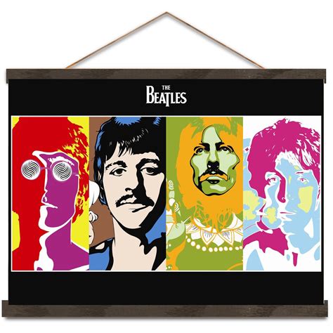 The Beatles Vintage Poster Canvas Etsy