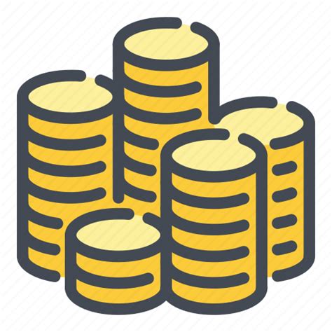 Coin Coins Finance Gold Money Of Stack Icon Download On Iconfinder