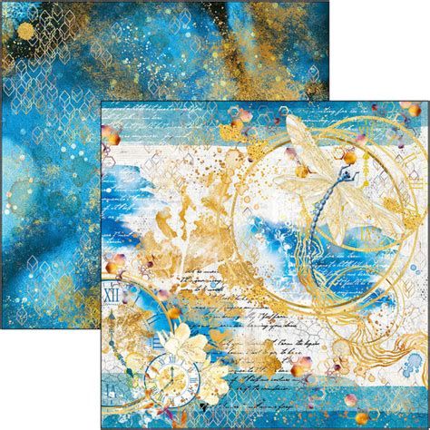 Ciao Bella Double Sided Paper Pack 12x12 Paper Pad Indigo