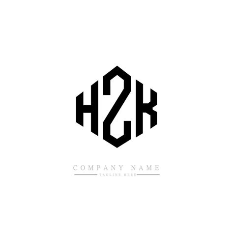 Hzk Letter Logo Design With Polygon Shape Hzk Polygon And Cube Shape