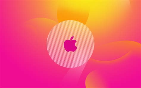 Apple Logo Pink Wallpaper 2560x1600