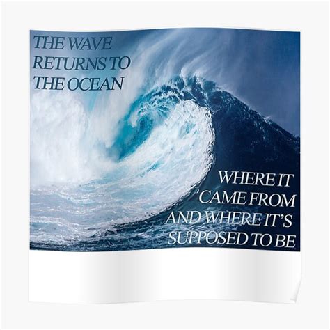 Good Place Wave Quote Poster By Rathena Redbubble