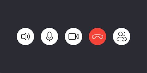 Video Call Button Icon Set Stock Illustration Download Image Now Istock