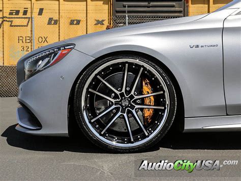 22″ 2 Crave Wheels No34 Black Machined For 2015 Mercedes Benz S63