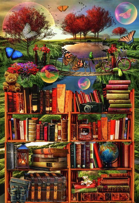 Imagination Through Reading Books Digital Art By Debra And Dave