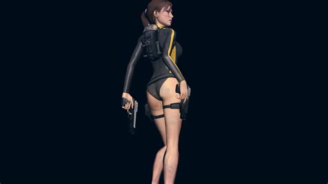 วอลเปเปอร์ Lara Croft Tomb Raider Tomb Raider Underworld บิกินี่ ผมยาว สีน้ำตาล ปืนพก