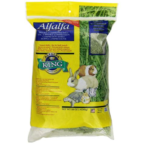 Alfalfa King Double Compressed Alfalfa Hay Pet Food Treat 12 By 9 By 2