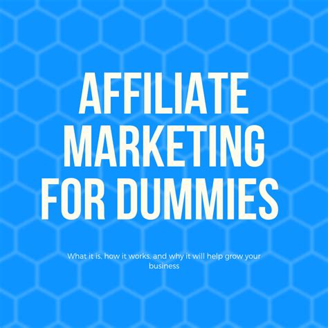 Affiliate Marketing For Dummies — What It Is How It Works And Why It