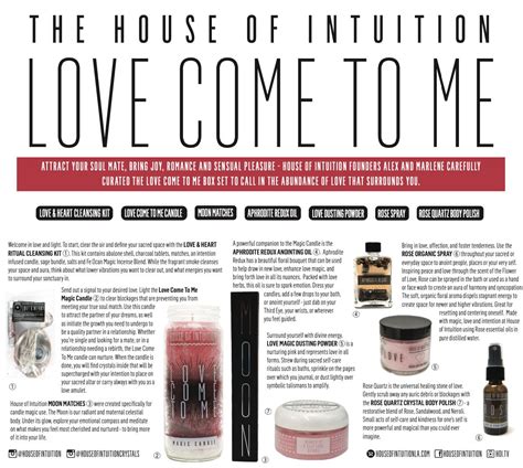 Love Come To Me Box House Of Intuition Inc