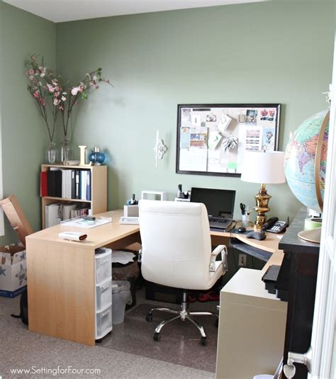 See more ideas about home, office inspiration, interior. Home Office Furniture Ideas with Storage - Setting for Four