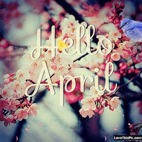 10 Beautiful Hello April Animated Quotes