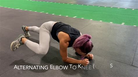 Alternating Elbow To Knee Youtube
