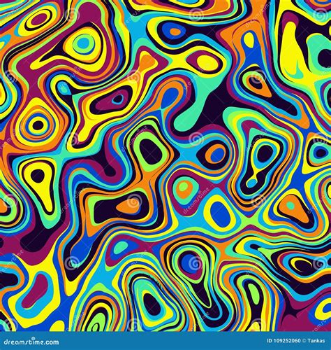 Abstract Psychedelic Vector Background Stock Vector Illustration Of