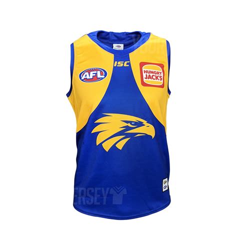 Savvy supporter has the largest range of west coast eagles 2019 gear and the best range of clearance apparel. Buy 2020 West Coast Eagles AFL Home Guernsey - Youth - NRL ...