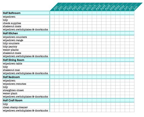 8 Best Images Of Free Printable Cleaning Charts Free