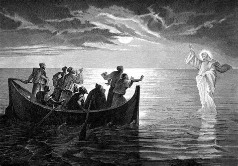 Jesus Walks On Water Faith During Storm Mark