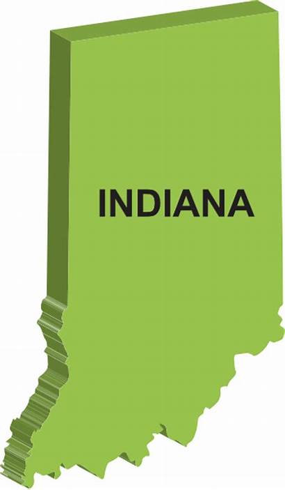Indiana Map State Clip Vital Records Geography