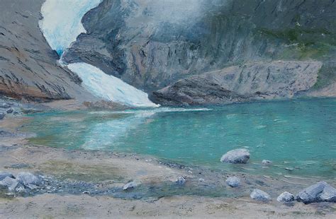 Painting Of A Glacier Painting By Micha Klootwijk Fine Art America