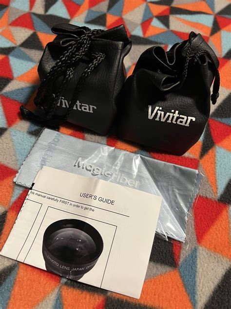 Vivitar 043x Professional Wide Angle Lens With Macro 49mm Viv 49w And 2