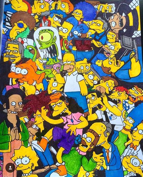 Trippy bart skateboard print a4 drawing doodle. Pin by Sean m. Conway on Art | Art, Bart, Bart simpson