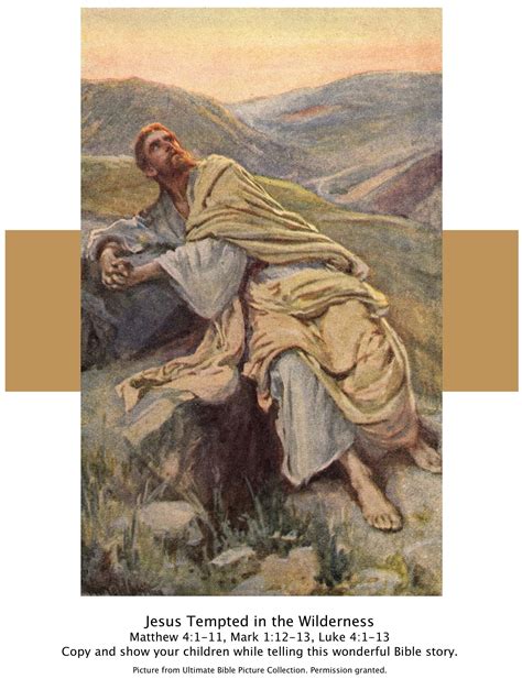 Bible Story Picturesjesus Temptation In The Wilderness The