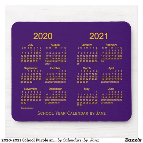 Rmhs Purple Gold Calendar