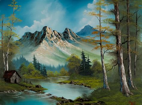 Mountain Retreat Painting By Chris Steele