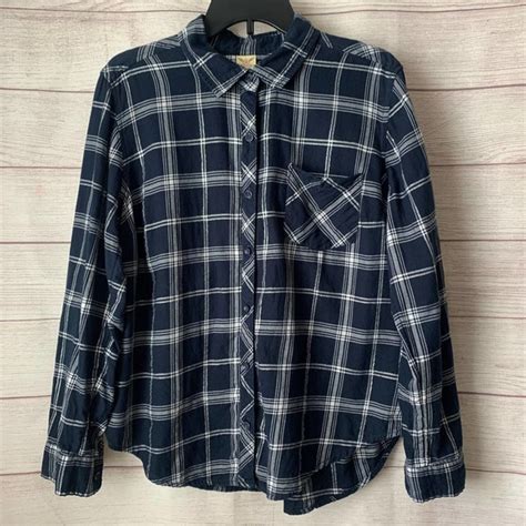 Faded Glory Tops Faded Glory Womens Plaid Button Up Long Sleeve
