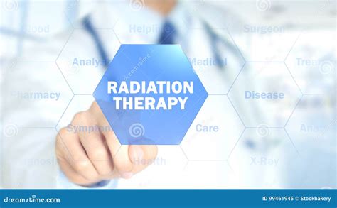Radiation Therapy Doctor Working On Holographic Interface Motion