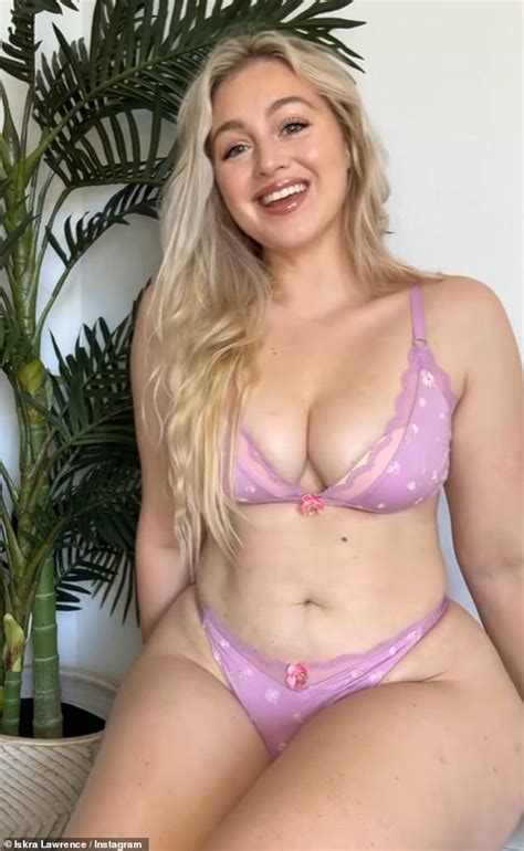 Iskra Lawrence Flaunts Her Curves In Skimpy Lingerie In Empowering Post