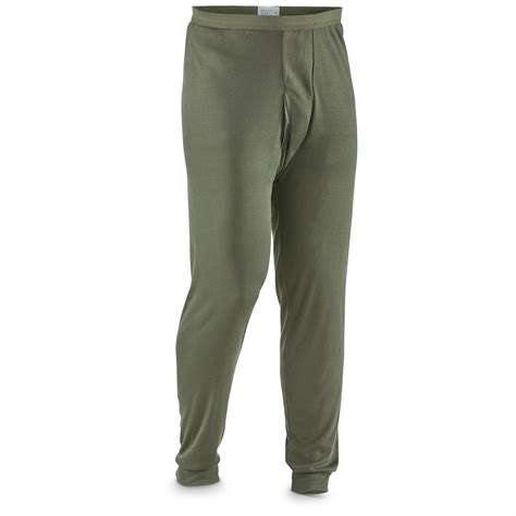 2 Pk New Us Military Surplus Long Johns 655511 Underwear And Base Layer At Sportsmans Guide