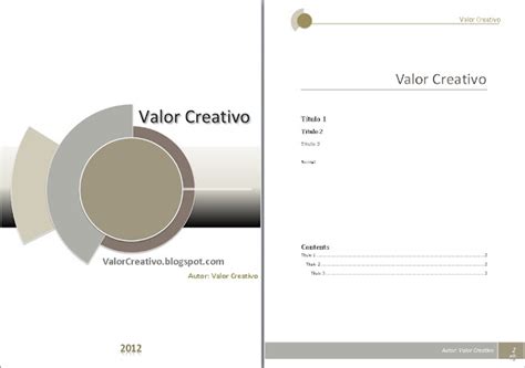Valor Creativo Plantilla Word 2003 2007 Y 2010 Diciembre2012
