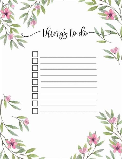 Free Printable To Do List Print Or Use Online Access