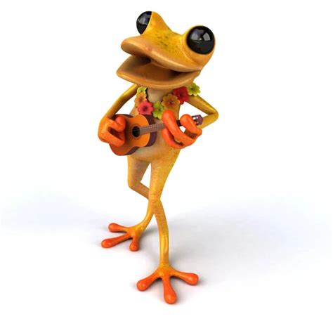 Frog With A Guitar — Stock Photo © Julos 6084552
