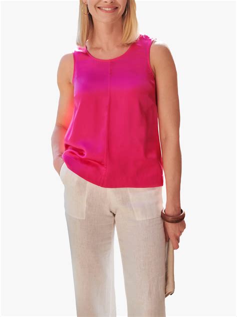 Pure Collection Silk Camisole Top Hot Pink At John Lewis And Partners