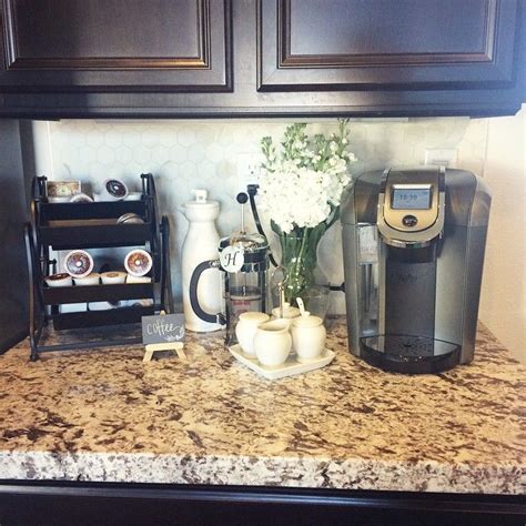 May 21, 2021 · by thinking creatively about how to make the most of your tiny kitchen floor plan and utilizing whatever countertop and wall real estate you have, you can make even the tiniest of kitchens a space. A beautiful Keurig 2.0 coffee corner by Instagram user ...