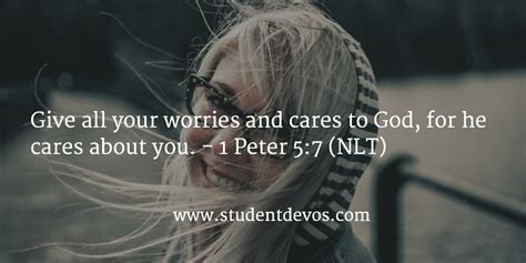 Two inspirational coloring pages i can do all things | etsy. Daily Devotion and Bible Verse - 1 Peter 5:7 | Student ...