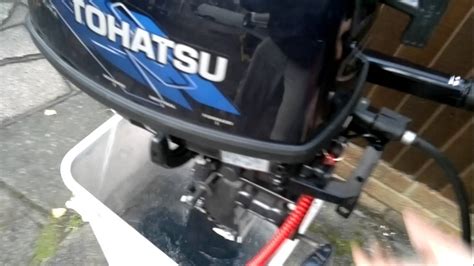 Tohatsu 6hp Four Stroke Outboard Start And Run Youtube