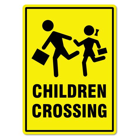 Child Safety Sign Children Crossing The Signmaker