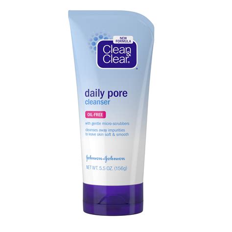 Clean And Clear Daily Pore Liquid Facial Cleanser For All Skin Types