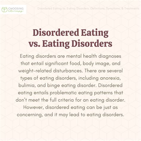 eating disorders vs disordered eating