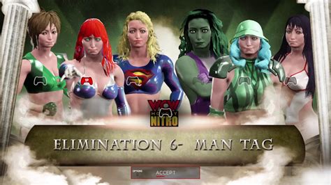 WWE 2K17 BIRDY SUPERGIRL MOE Vs KAPPAI SHE HULK SAKURA 6 Man