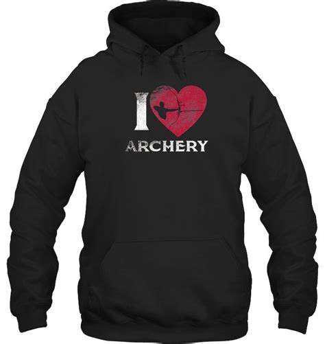 Love Archery Tee Shirt Archer Bowman Silhouette Bow Target Hoodies Men Pullover Shirts
