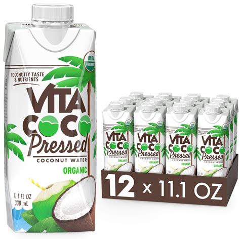 Vita Coco Organic Coconut Water Pressed More Coconutty Flavor Natural Electrolytes