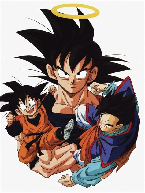 Goku Gohan Y Goten Personajes De Dragon Ball Personajes De Goku