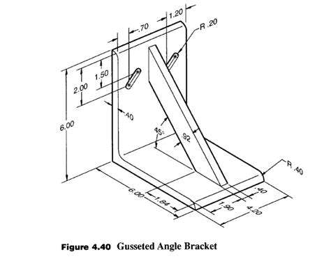 Solved For Figure 440 Gusseted Angle Bracket Sketch The